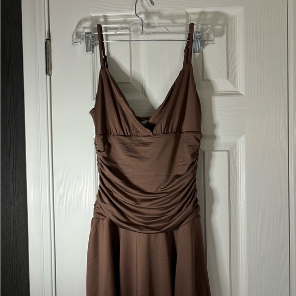 Princess Polly Andersson Mini Dress Chocolate - Picture 2 of 4